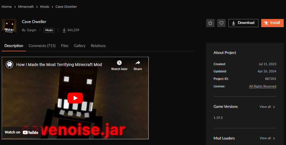 Cave Dweller Minecraft Mod An Quick Guide