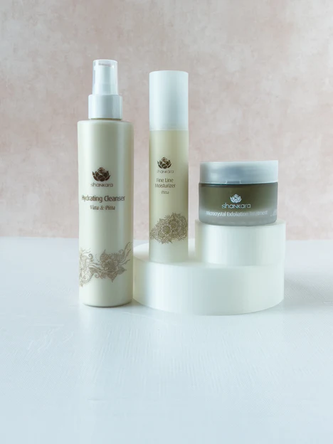 Shankara's hydrating cleanser, moisturizer and face mask.
