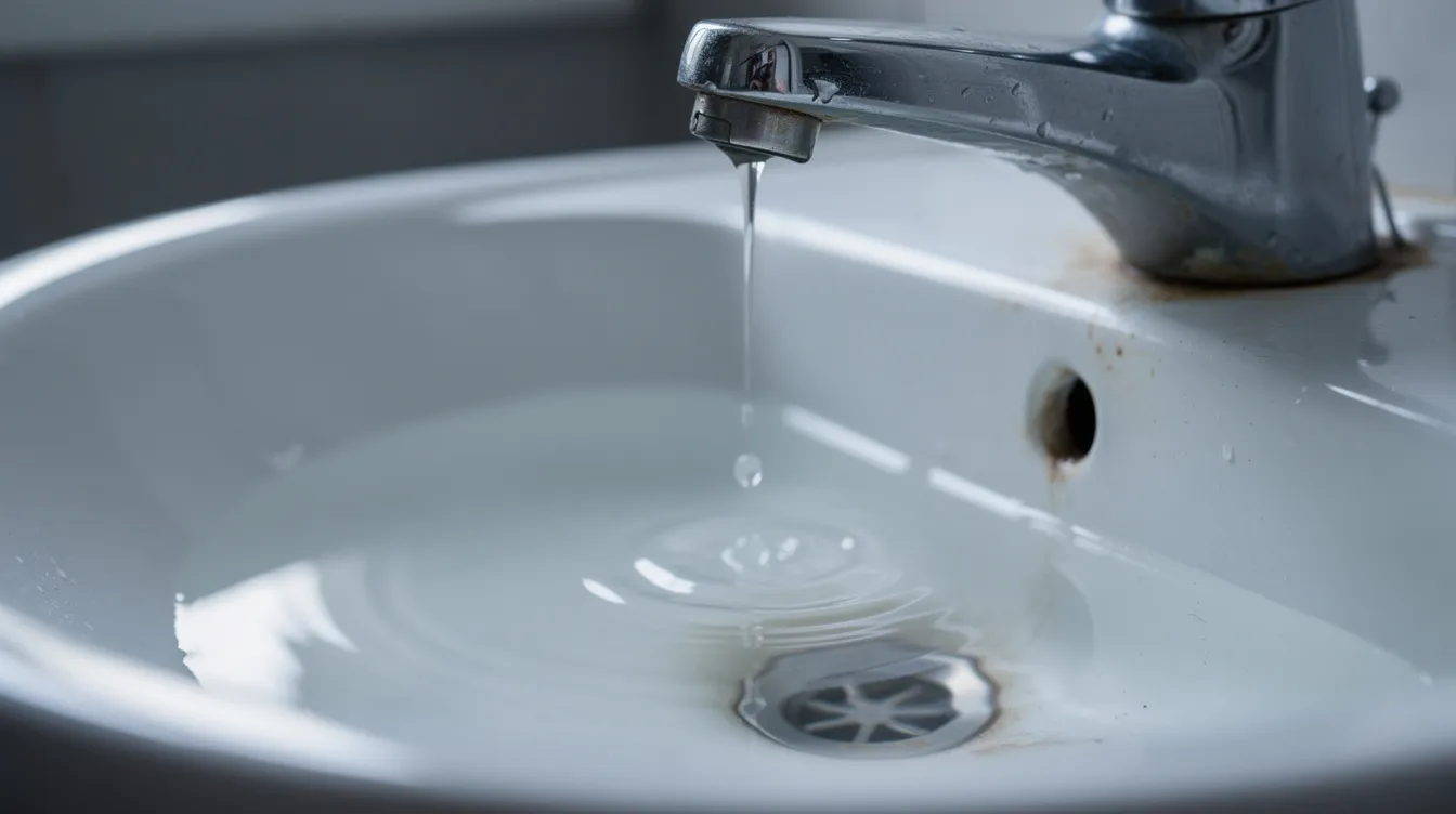 The image shows a dripping faucet with water pooling underneath, symbolizing wasted resources, much like how ineffective google ads can lead to losing money in a campaign. This visual serves as a reminder for businesses to optimize their ad spend and focus on the right keywords to avoid waste.
