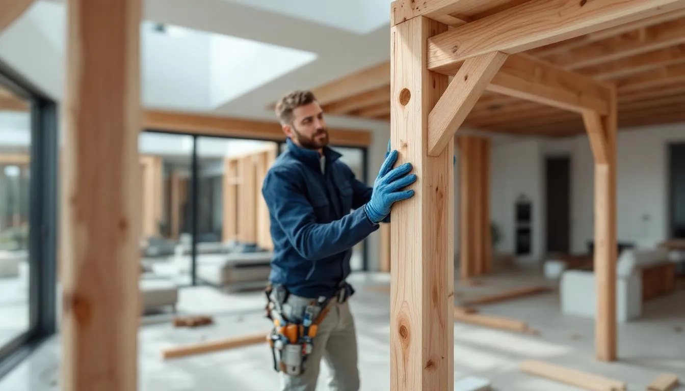 An artisan at work demonstrating quality craftsmanship in a construction project.