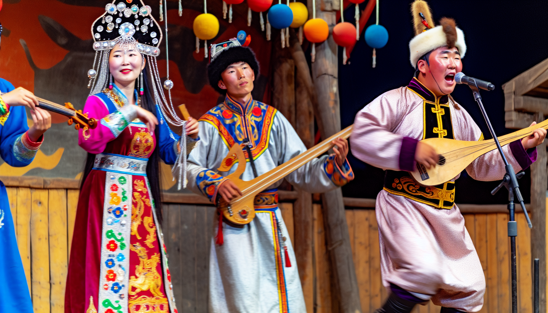A cultural performance showcasing traditional Mongolian dances and music, offering a rich cultural immersion in Central Mongolia during tours.