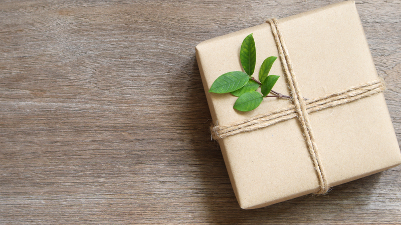 a eco-friendly gift box