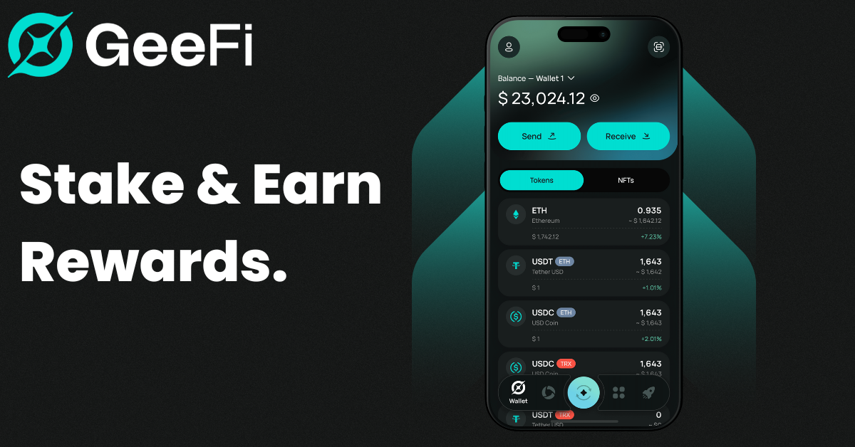 GeeFi Wallet is a secure non custodial multichain crypto wallet