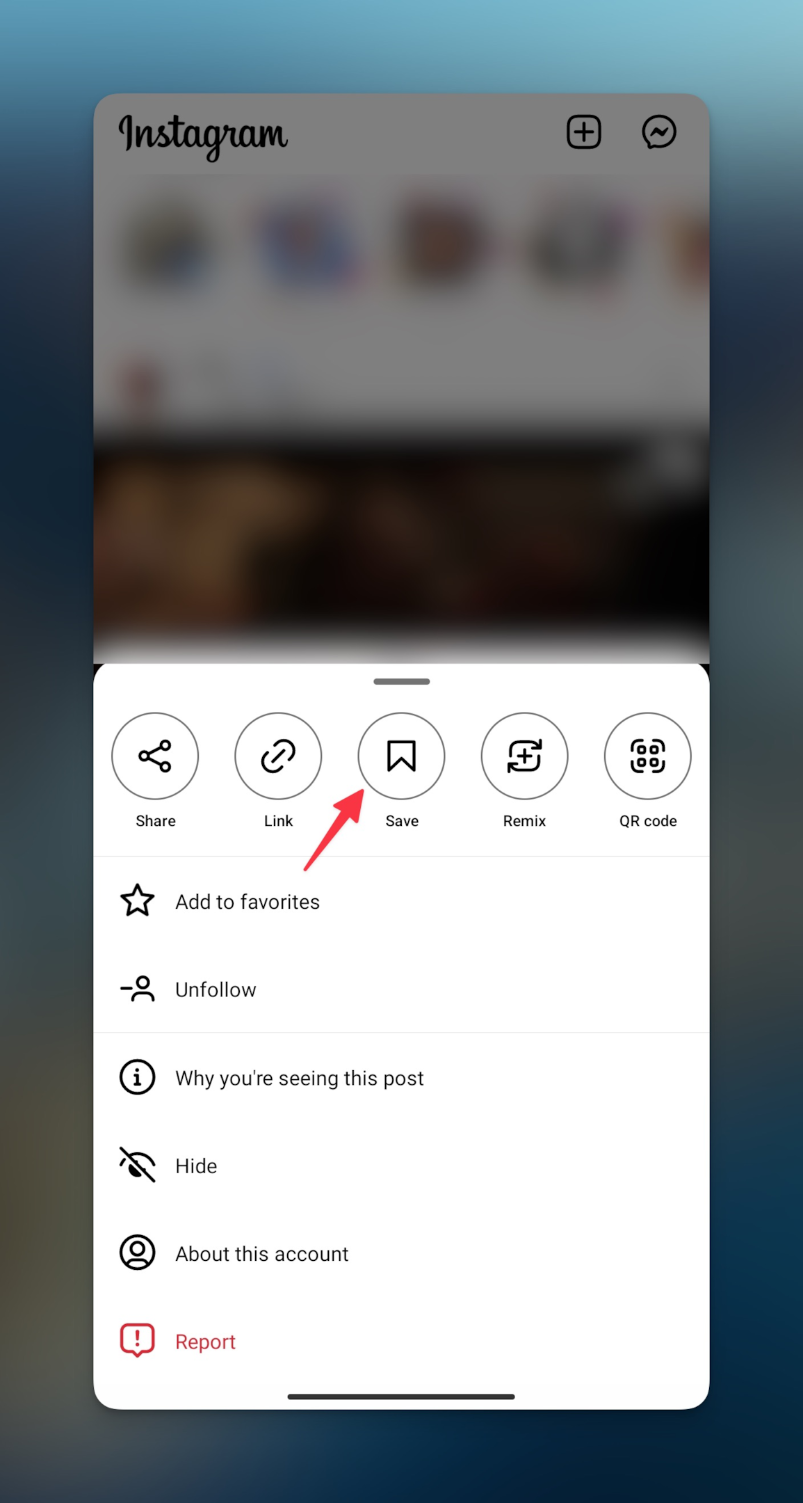 Remote.tools showing how to save reels or any post on Instagram app