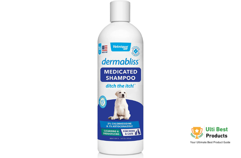 VETNIQUE LABS Dermabliss Medicated Dog Shampoo  in a post about Best Antifungal Shampoo For Dogs