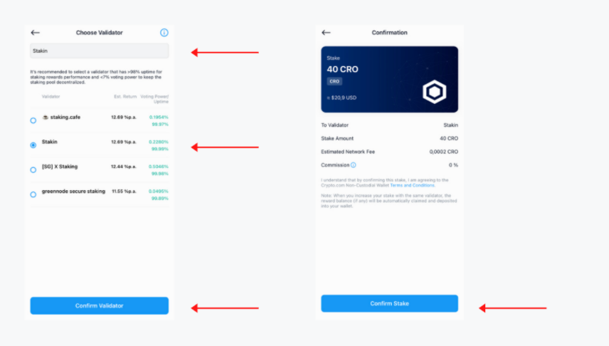 How to Stake CRO 3