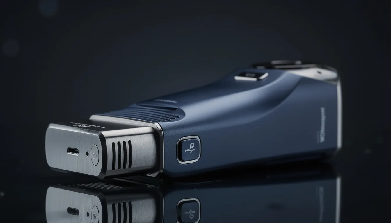 Elegantes Design des Wolkenkraft Äris Ultra in Nachtblau und Gun Metal.