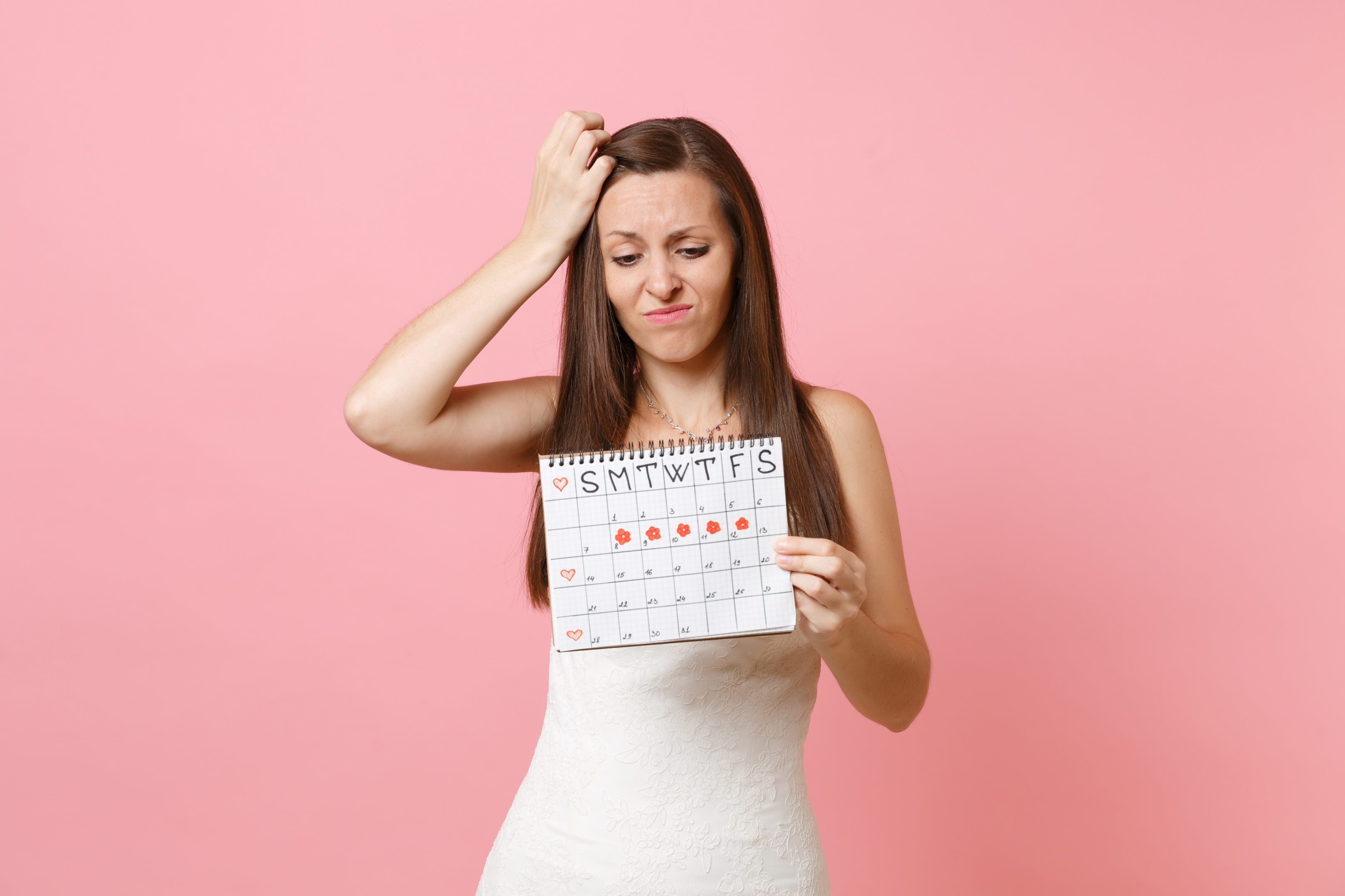 A typical menstrual cycle can be anywhere between 24-38 days in length. 