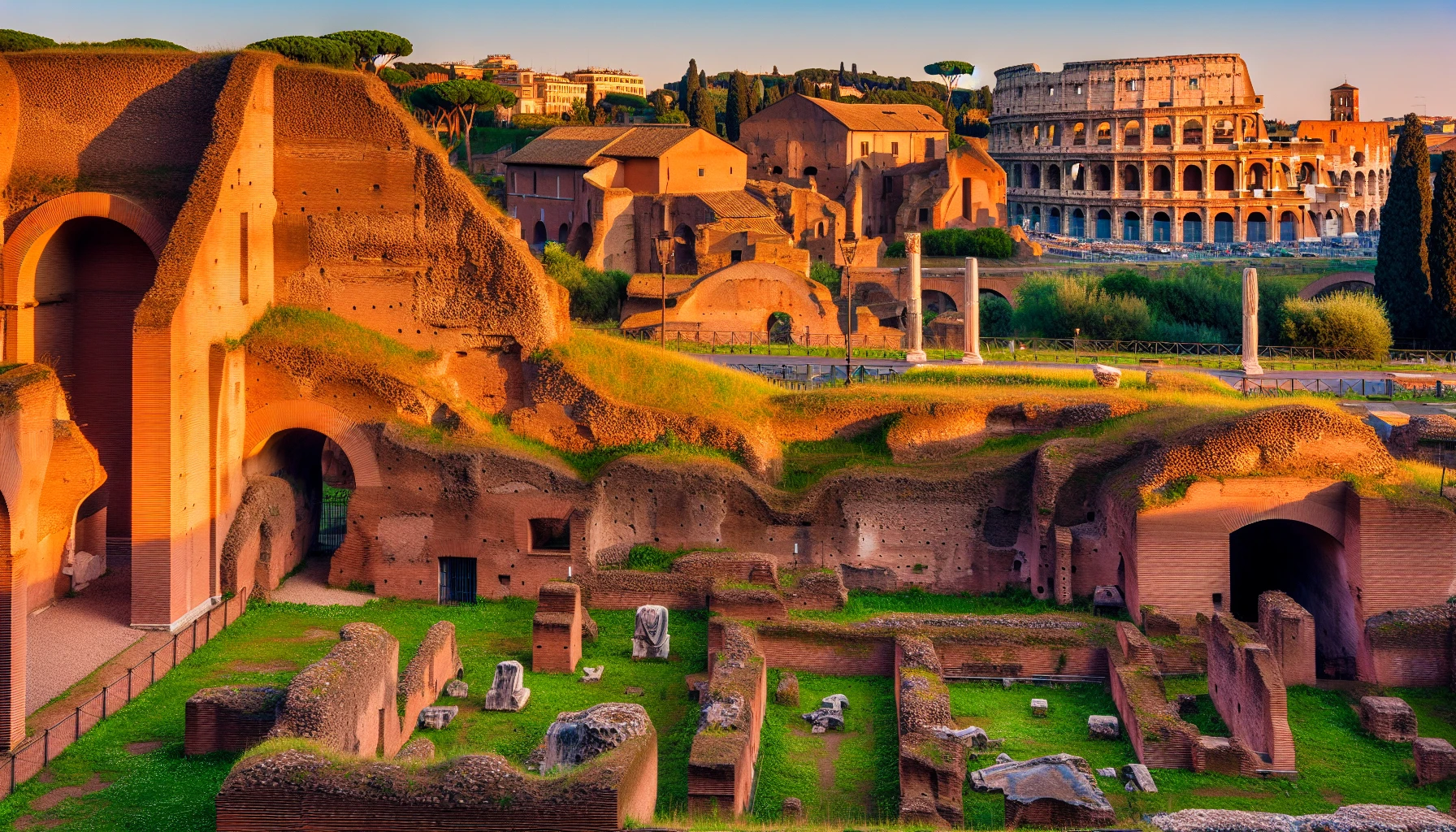 Ruins of Palatine Hill and the Roman Forum