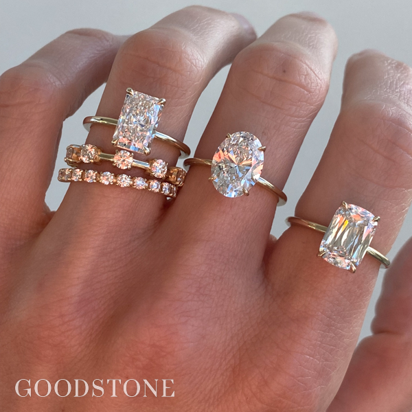 Various 3 carat solitaire diamond rings