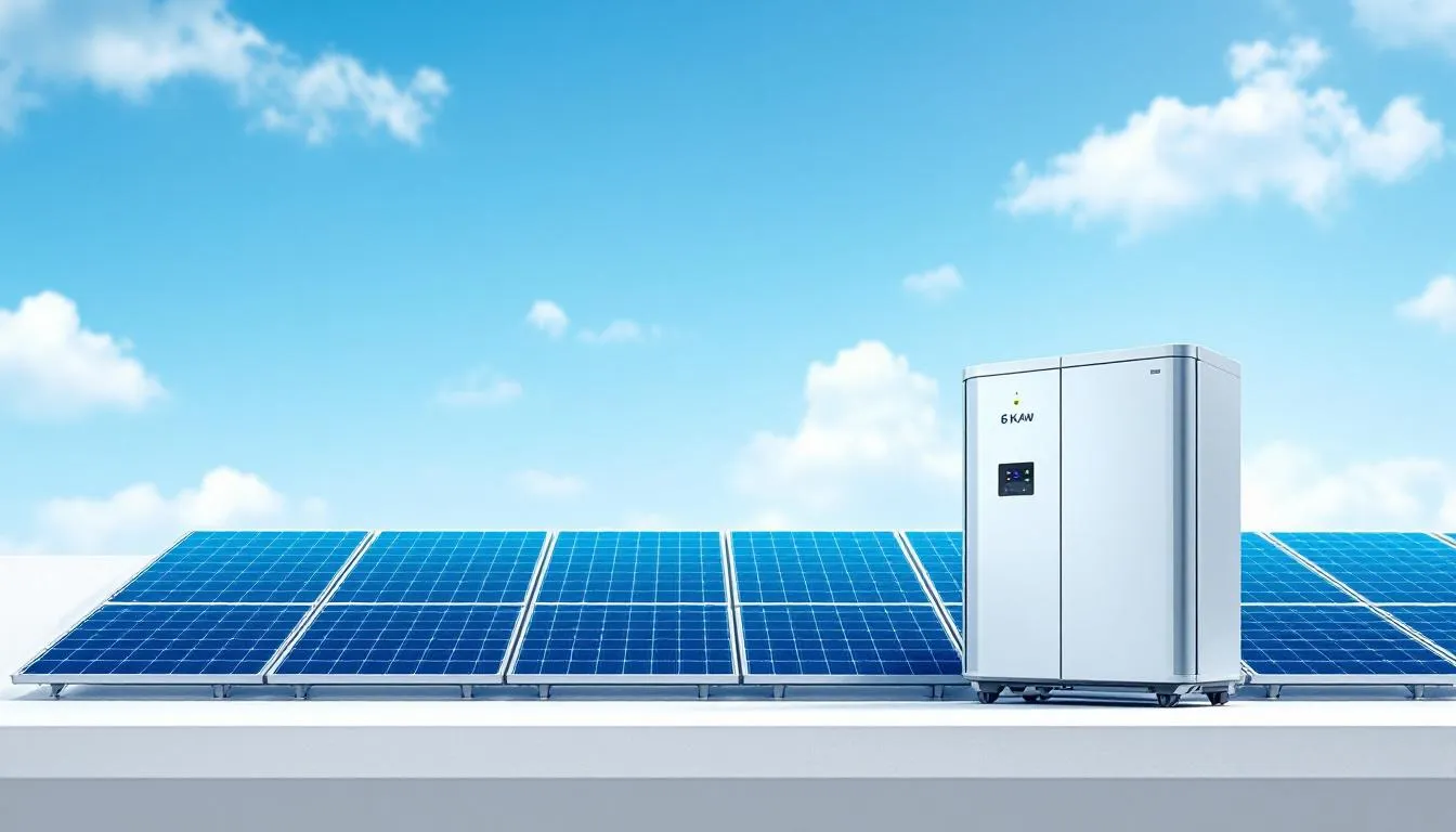 Instalacja fotowoltaiczna 6 kW z magazynem energii na dachu