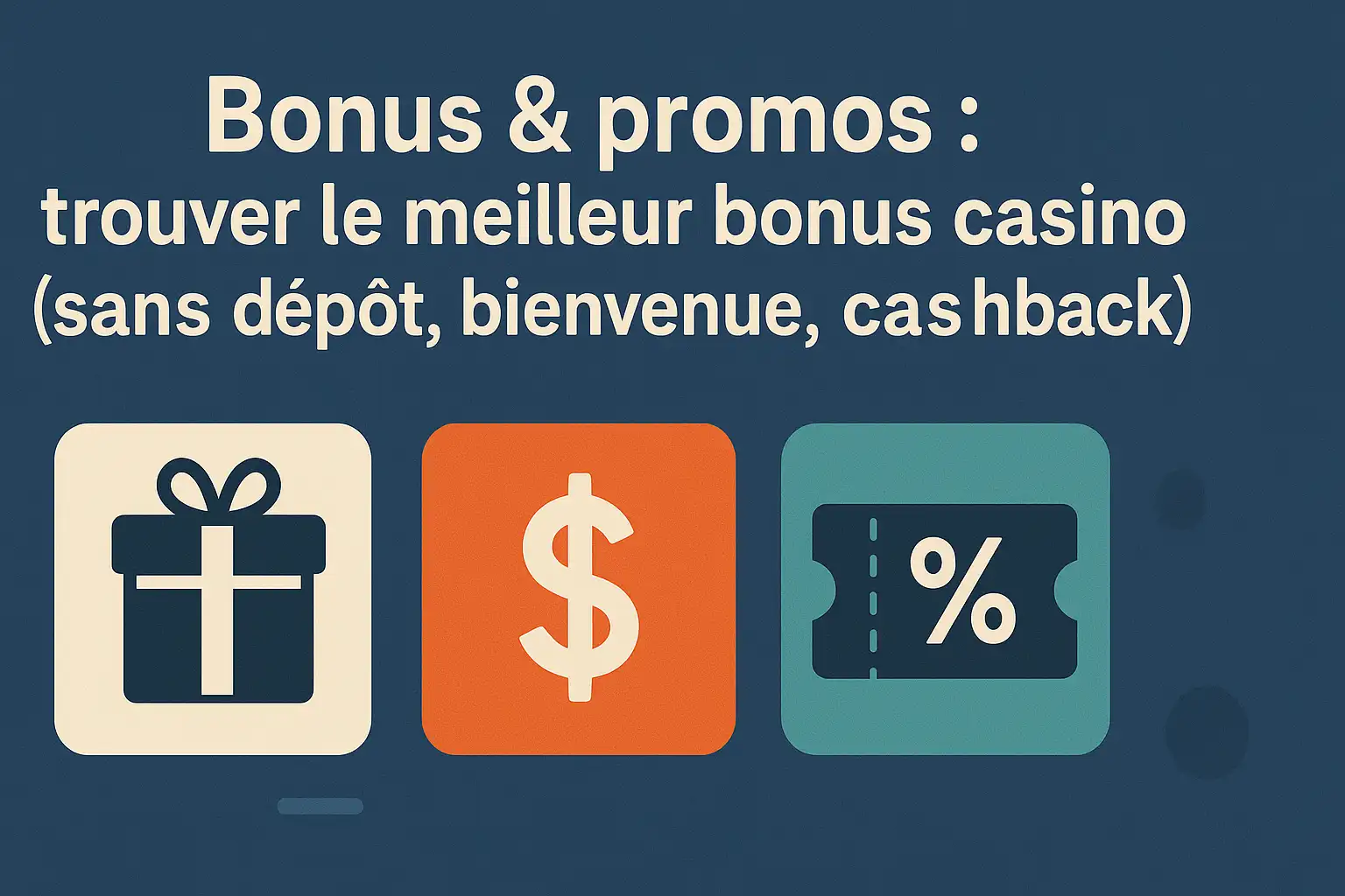 Bonus & promos : trouver le meilleur bonus casino