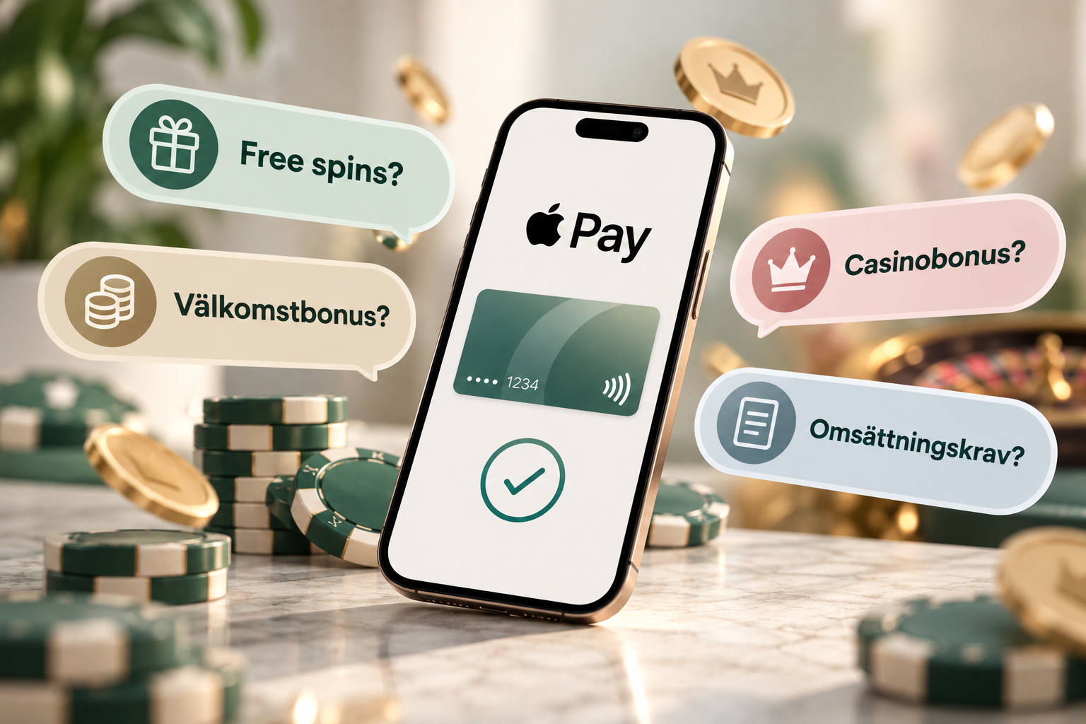Casino med Apple Pay och bonus – vilka erbjudanden finns?