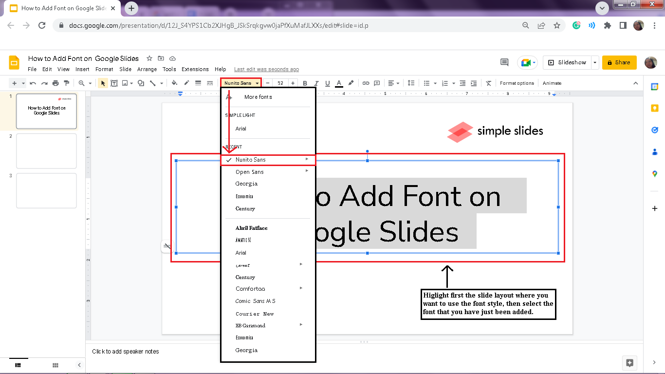 How to Add Fonts to Google Slides