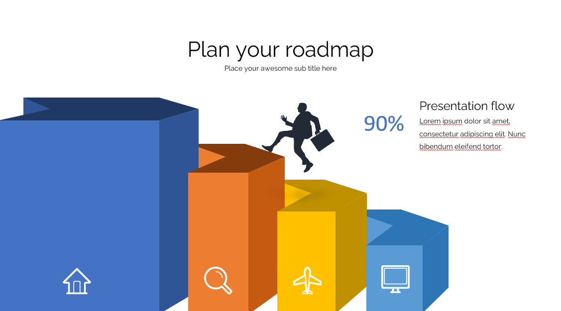 Plan your roadmap in your powerful presentation