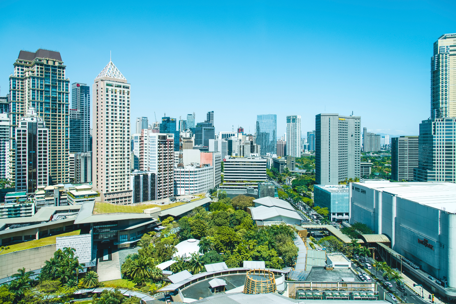 Manila skyline.