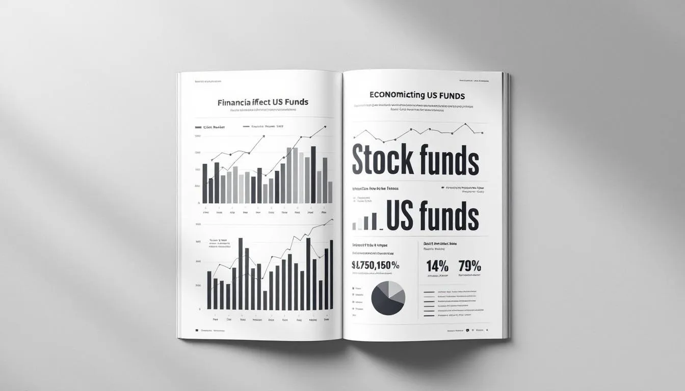 En graf som visar ekonomiska trender som påverkar USA fonder.