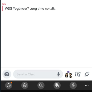 Using 'WSG' to ask about them