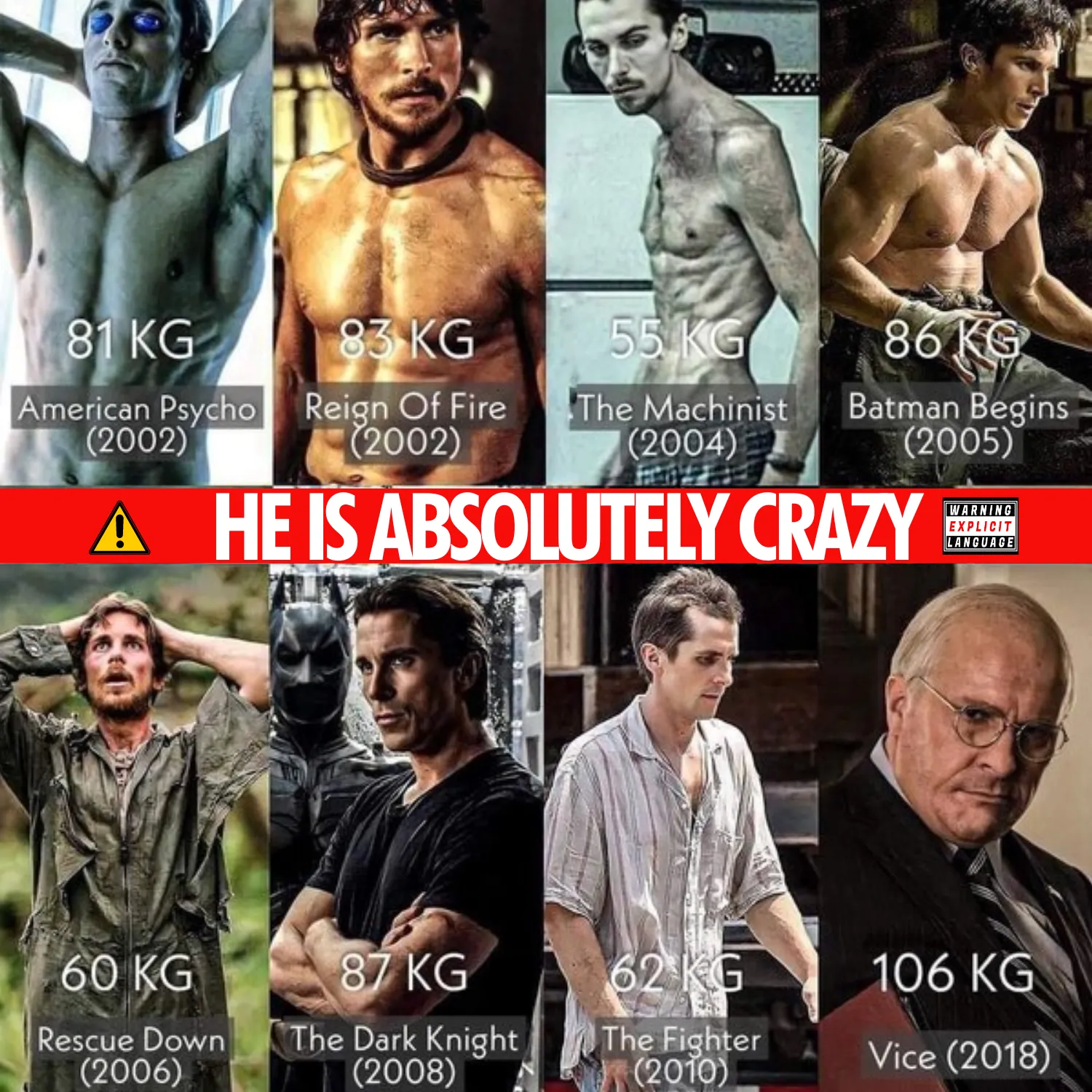 christian bale roles