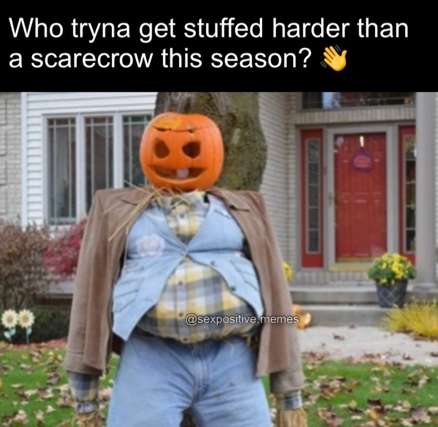 stuffed as a scarecrow