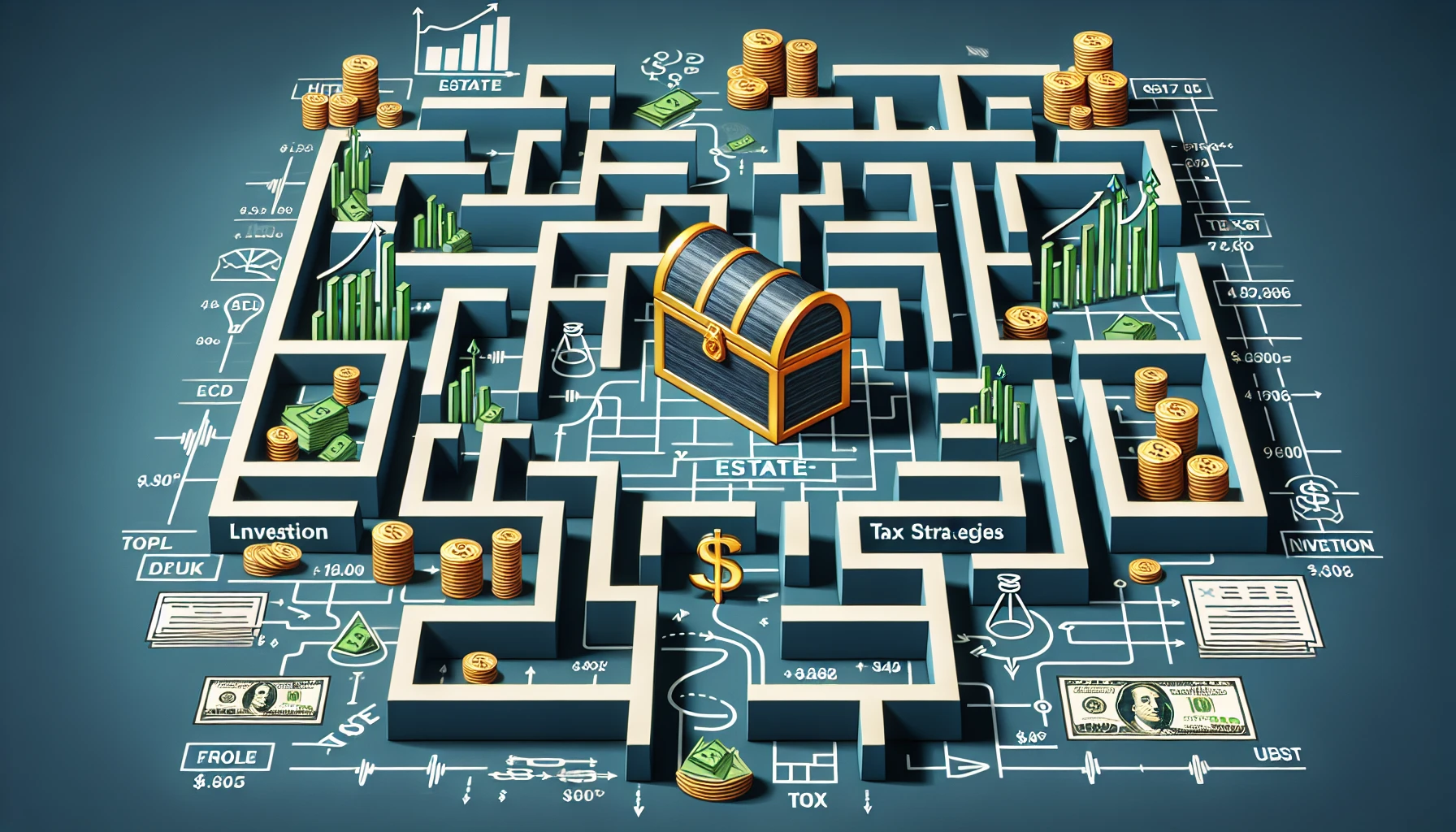 Tax planning and estate strategy concept