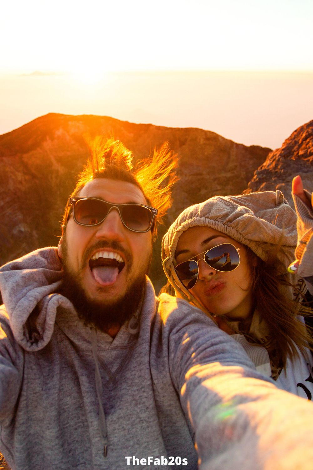 Cute couple taking a selfie - Featured in Reasonable Expectations for a Romantic Relationship 