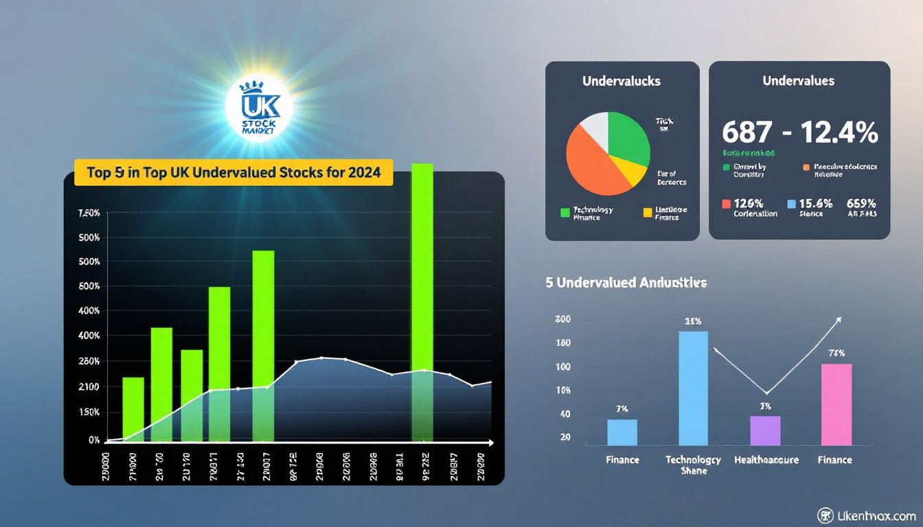 A visual representation of top UK undervalued stocks for 2024.