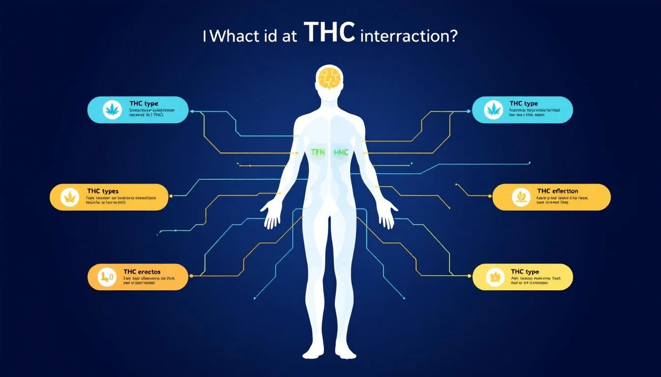 Visual representation of how different THC types interact with the human body.