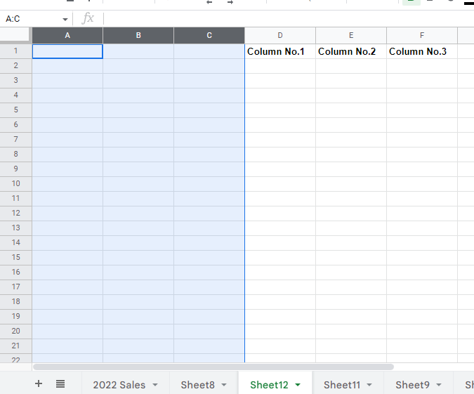 Google sheets will add multiple columns automatically.