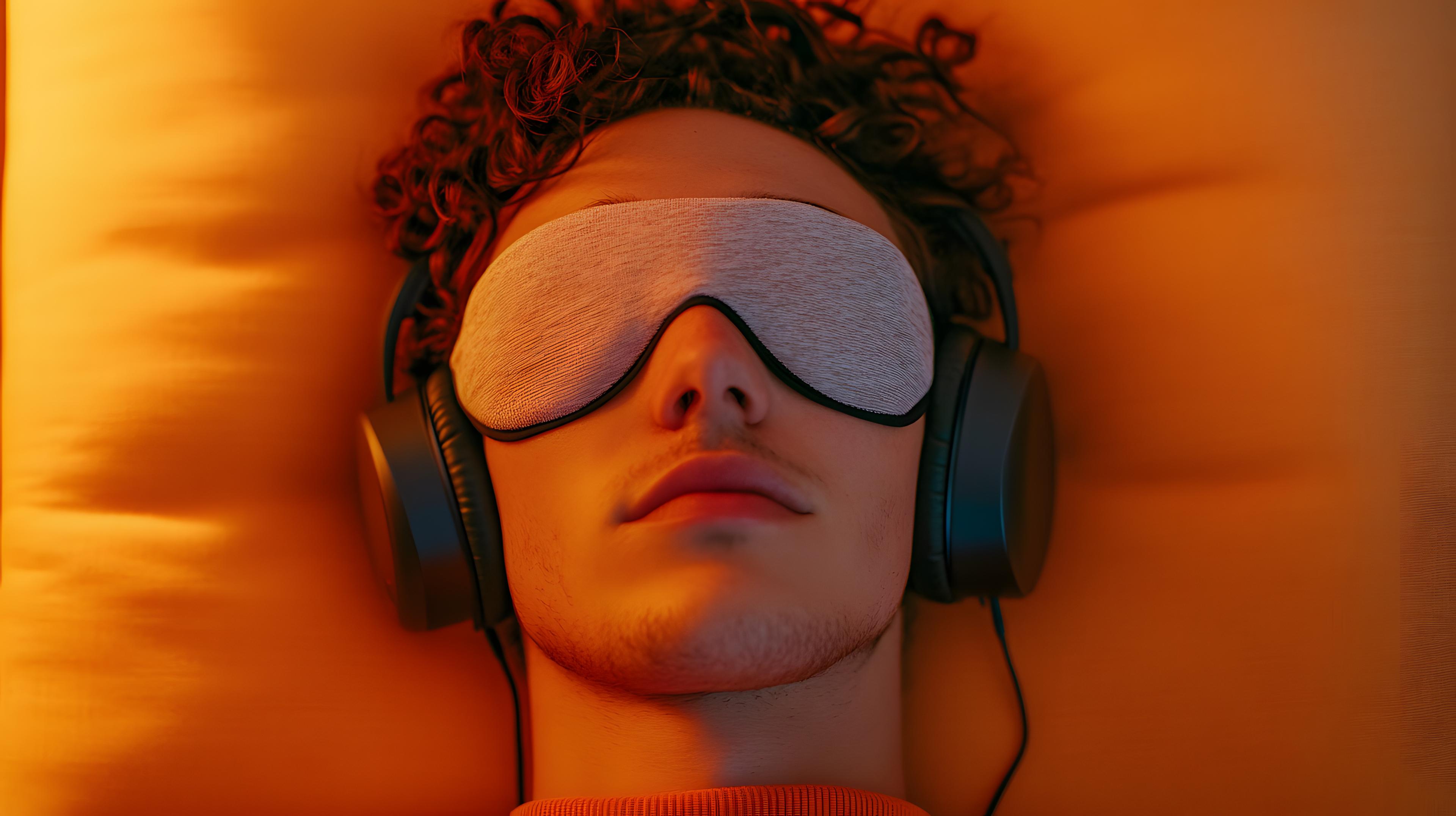 A patient relaxes while receiving ketamine therapy