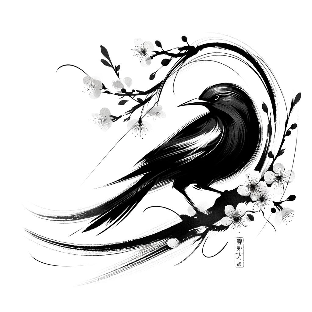  japanese style blackbird