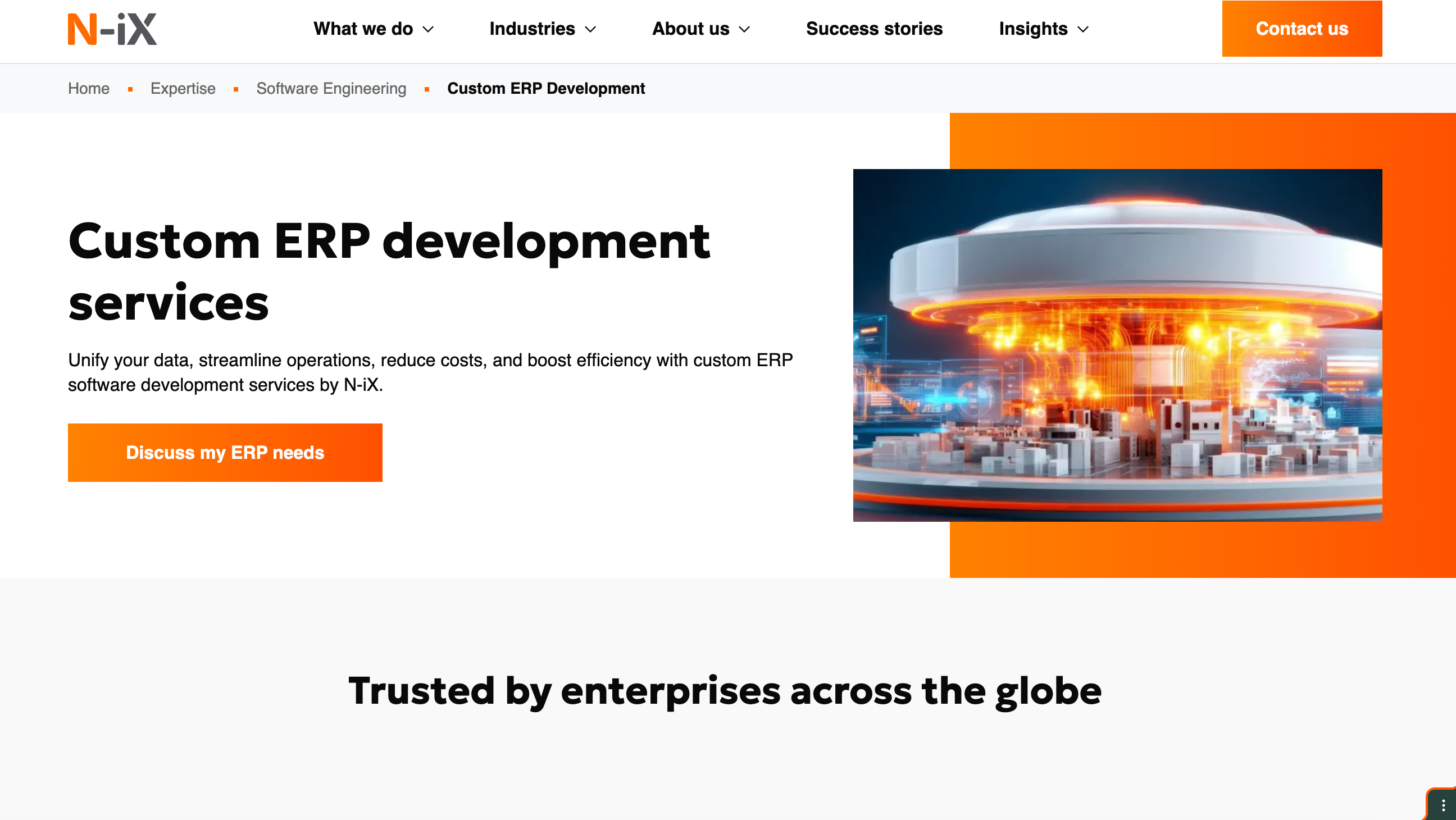 N-iX custom ERP services