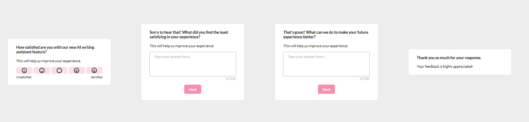 CSAT survey example.