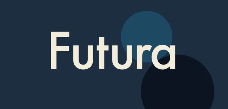 Futura is a geometric sans-serif typeface with its roots in Bauhaus design