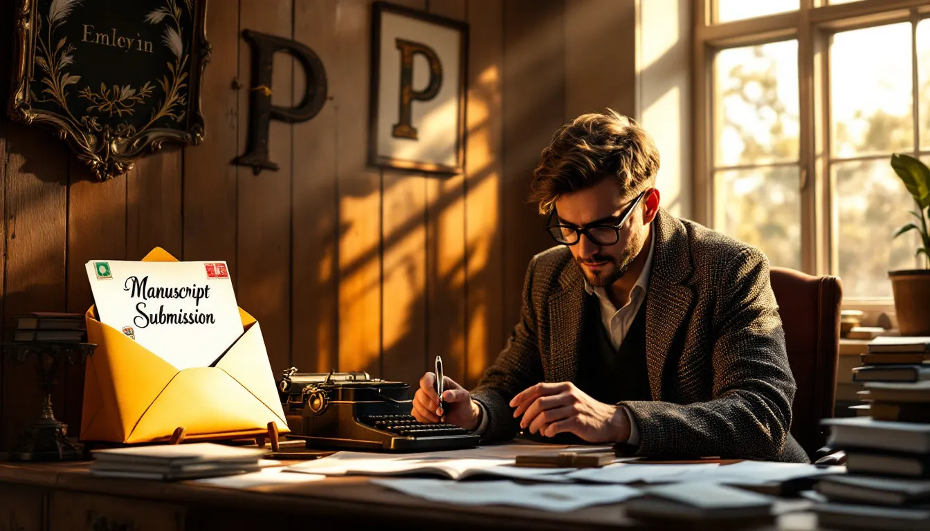 An author submitting their manuscript through the submission process.