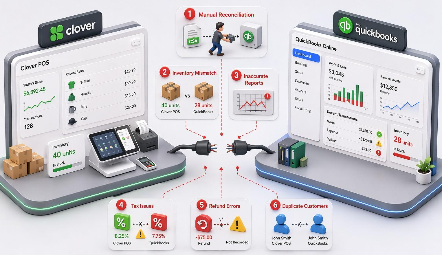 Does Clover integrate with Quickbooks