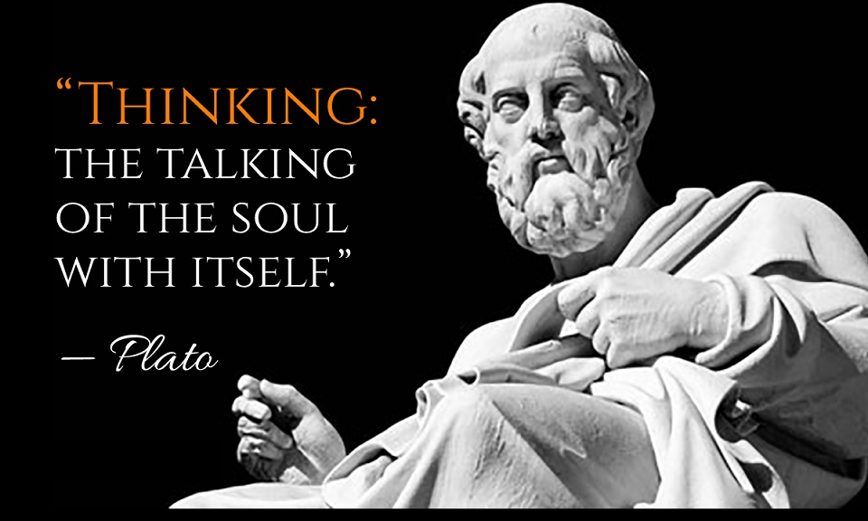 Thinking the talking of the soul with itself; Plato: