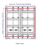 Abbildung 1.2.5: Frontansicht HC Container 20 Fuß