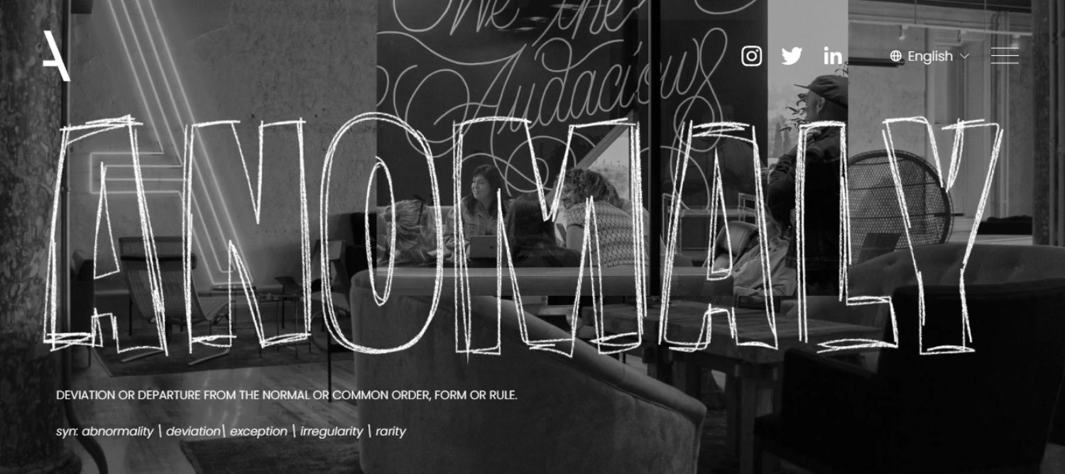 Anomaly is a creative branding agency known for its bold