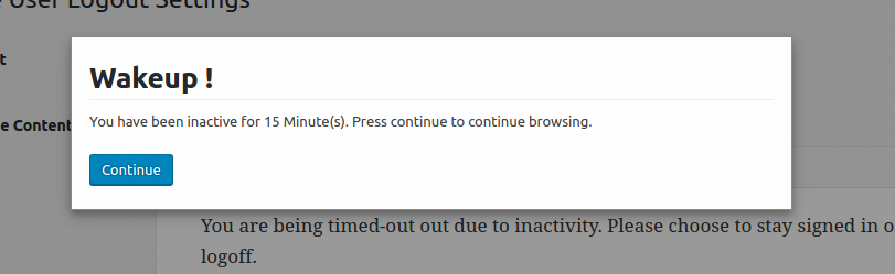 The message they will see before being redirected to the WordPress login page. Source: wordpress.org