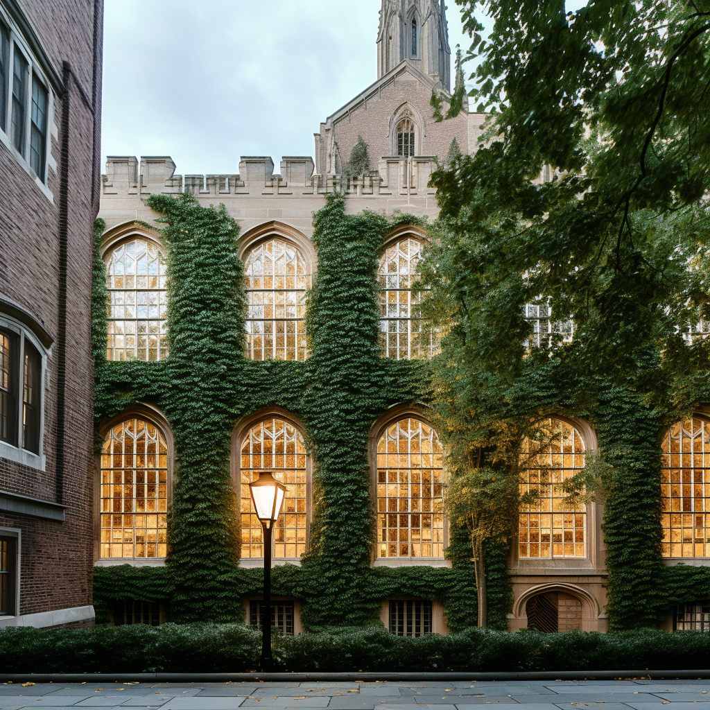 Iconic landmark of Yale University illuminated in captivating light, highlighting the esteemed institution where Dr. Jeffrey Young, the founder of schema therapy, pursued his studies in psychology.