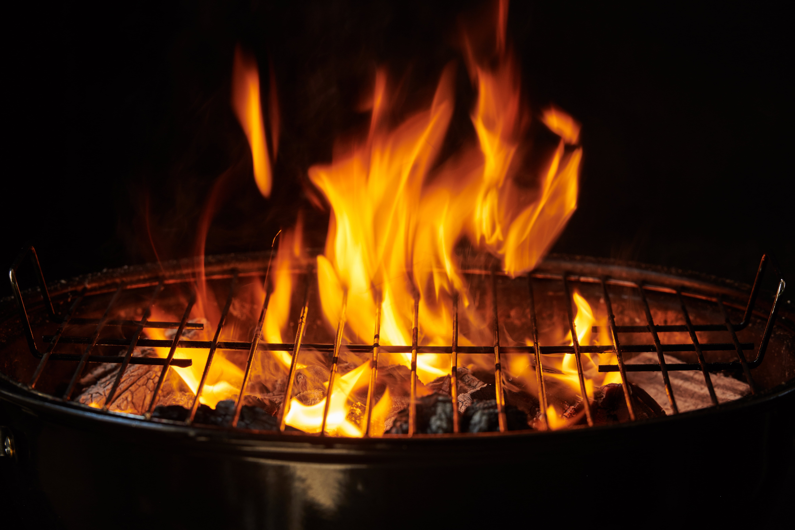 Direct grill heat