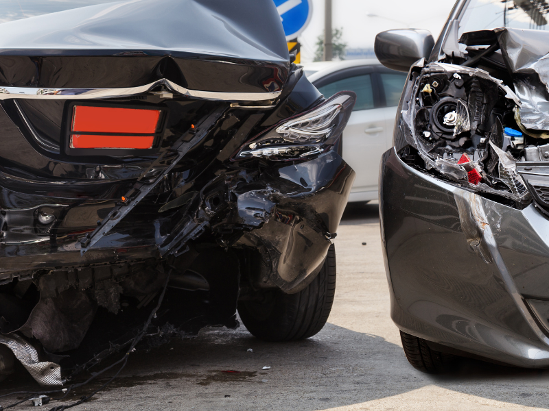 An image showing a car wreck in Duluth, GA.