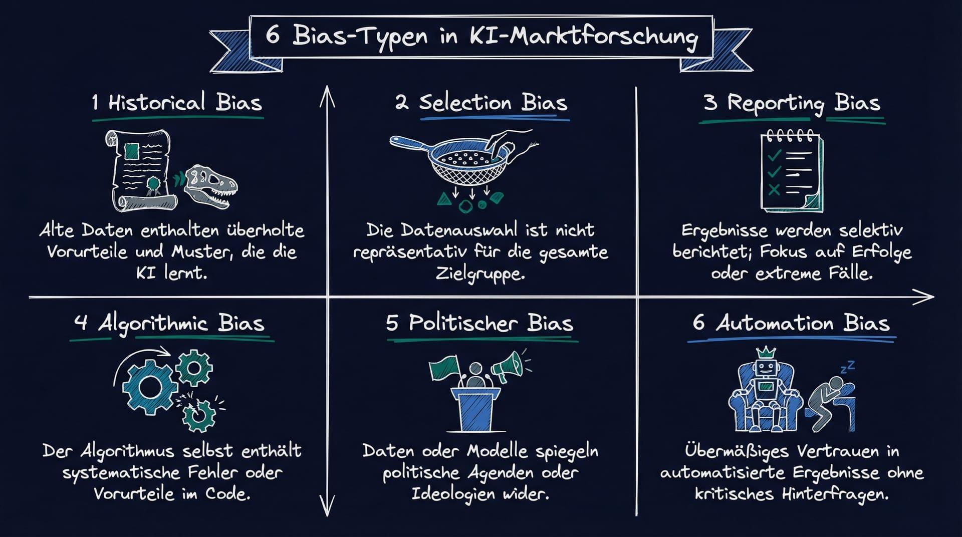 6 Bias-Typen in der KI-Marktforschung