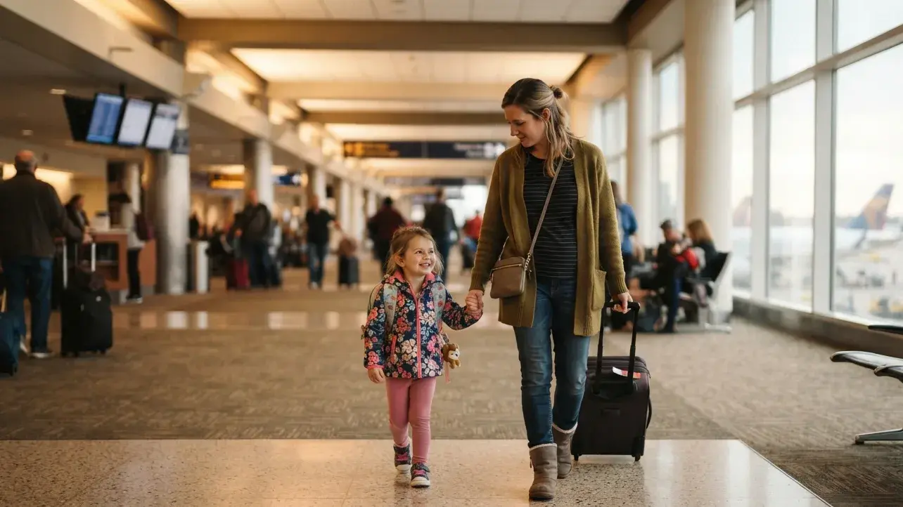 Minor child travel dates aligned with family dummy booking documents