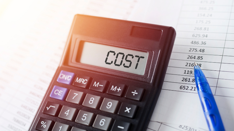 Calculating the cost of laser cutting.