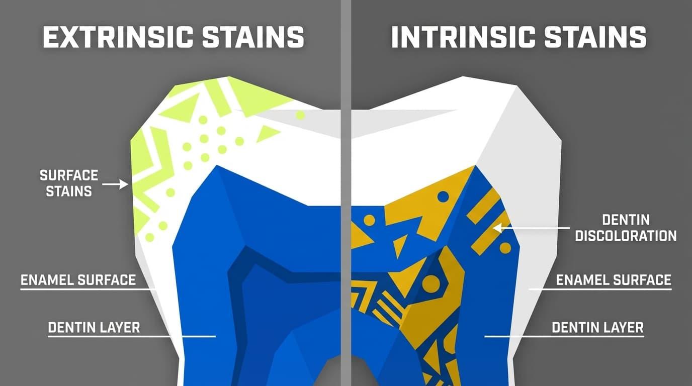 How Do Tobacco Compounds Physically Stain Tooth Enamel?