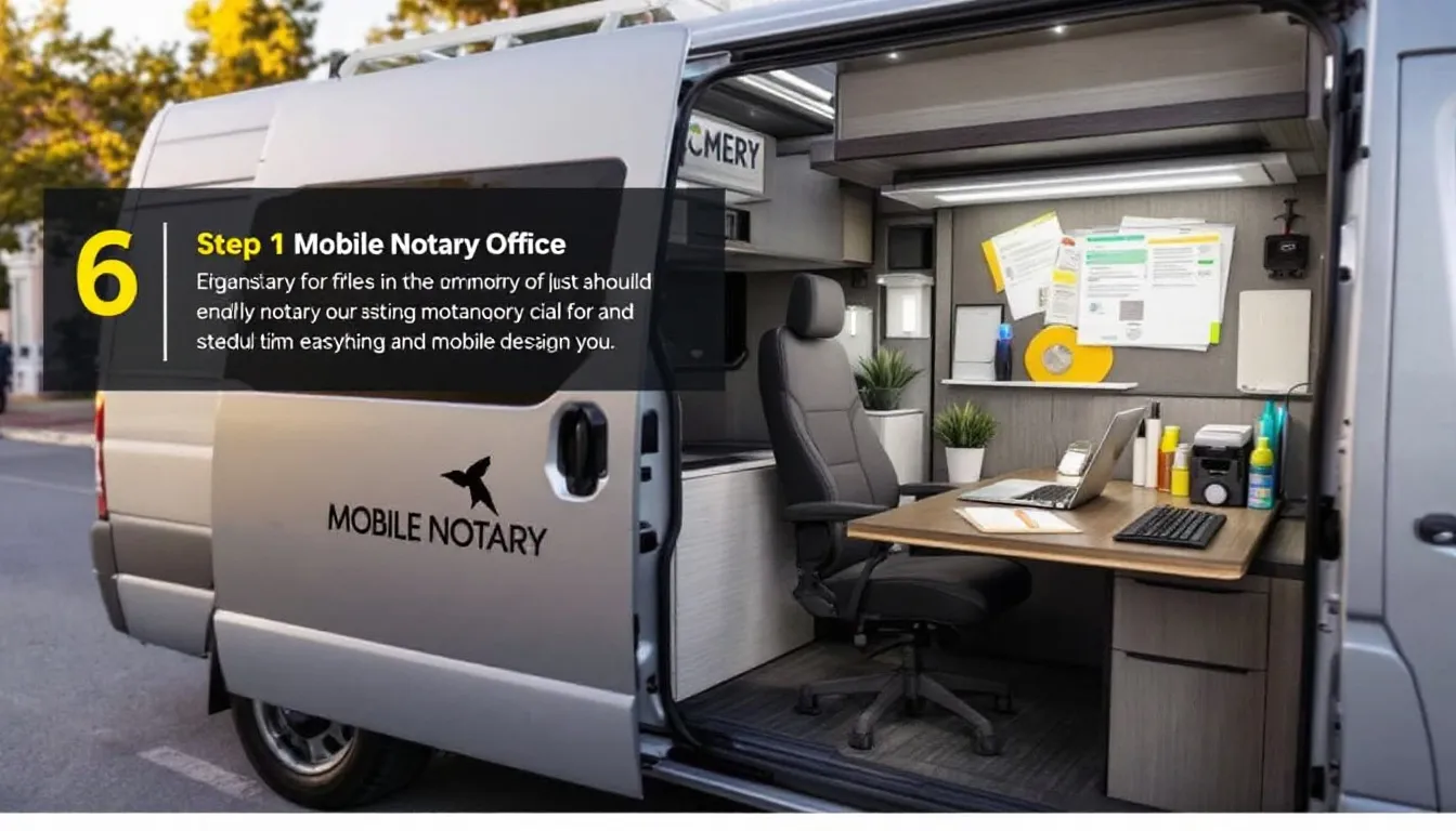 Setting up a mobile notary office effectively.