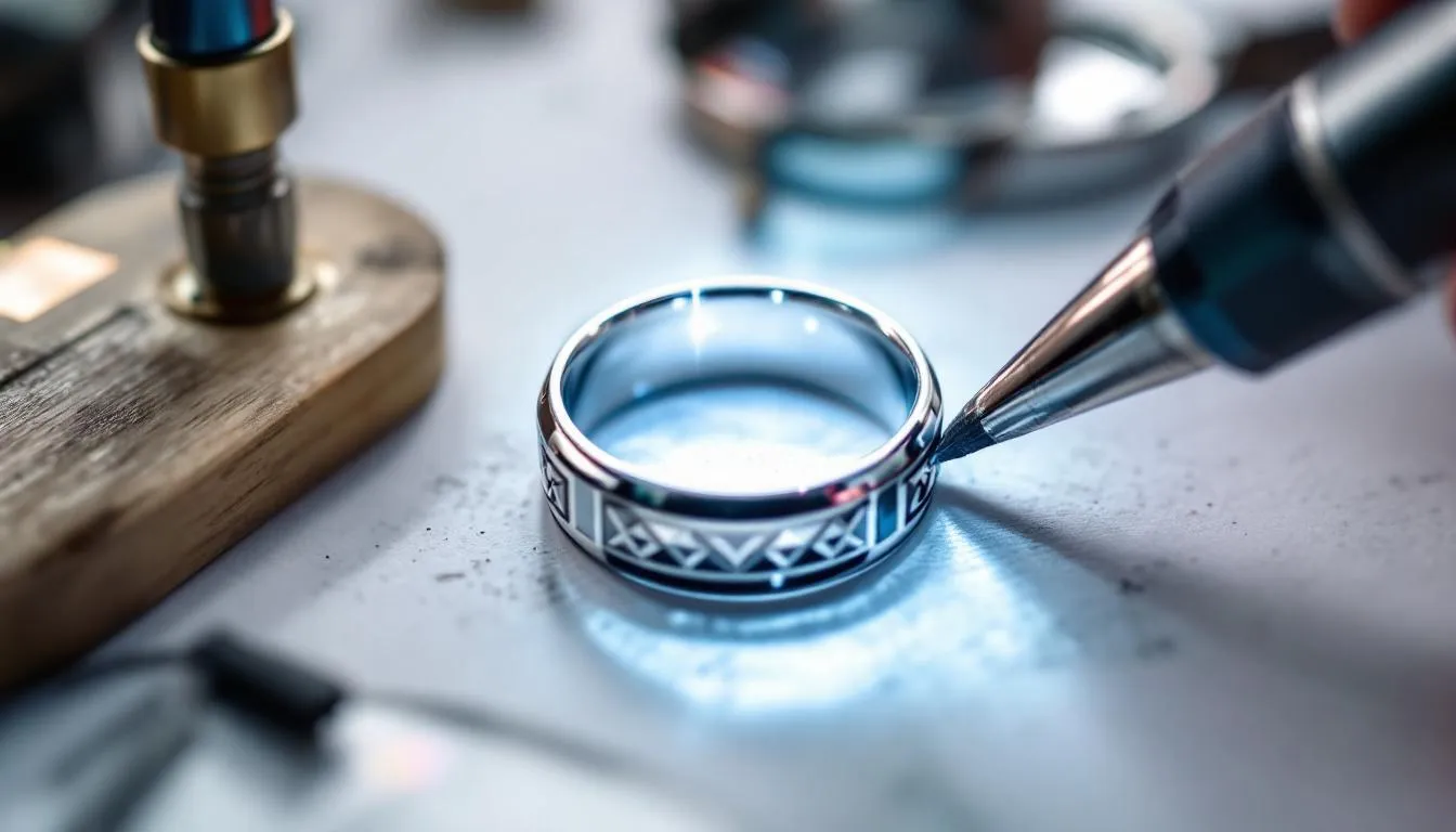 The image showcases a stunning collection of customizable sterling silver rings, featuring various designs including a sleek silver wedding ring adorned with a round clear cubic zirconia stone. This selection highlights the premium quality and versatility of silver rings, perfect for special occasions or everyday wear.