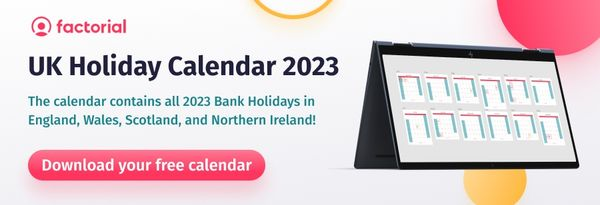 download free bank holiday calendar UK